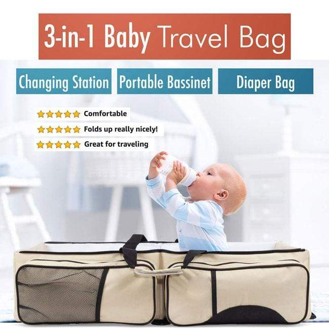 Newbabywish 3-in-1 Universal Baby Travel Bag