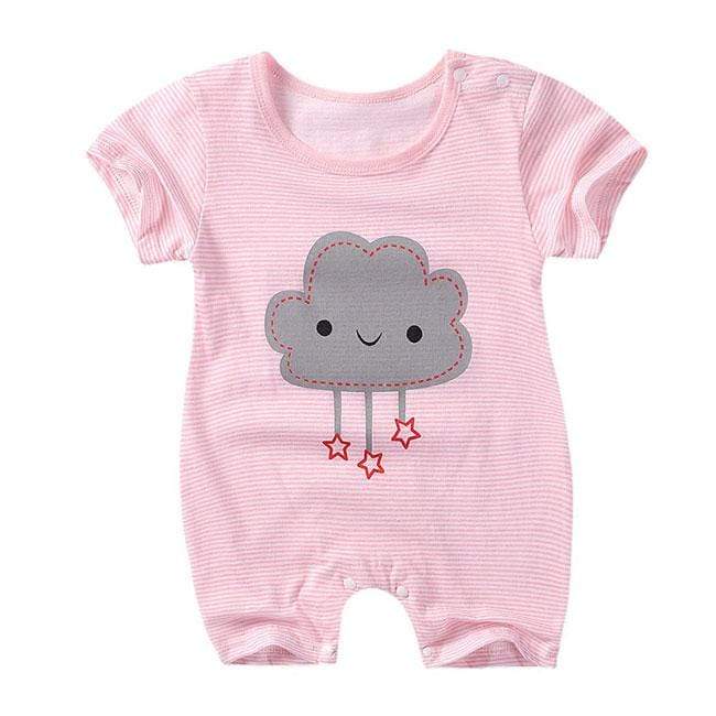 Newbabywish Summer Baby Clothes Cotton Rompers