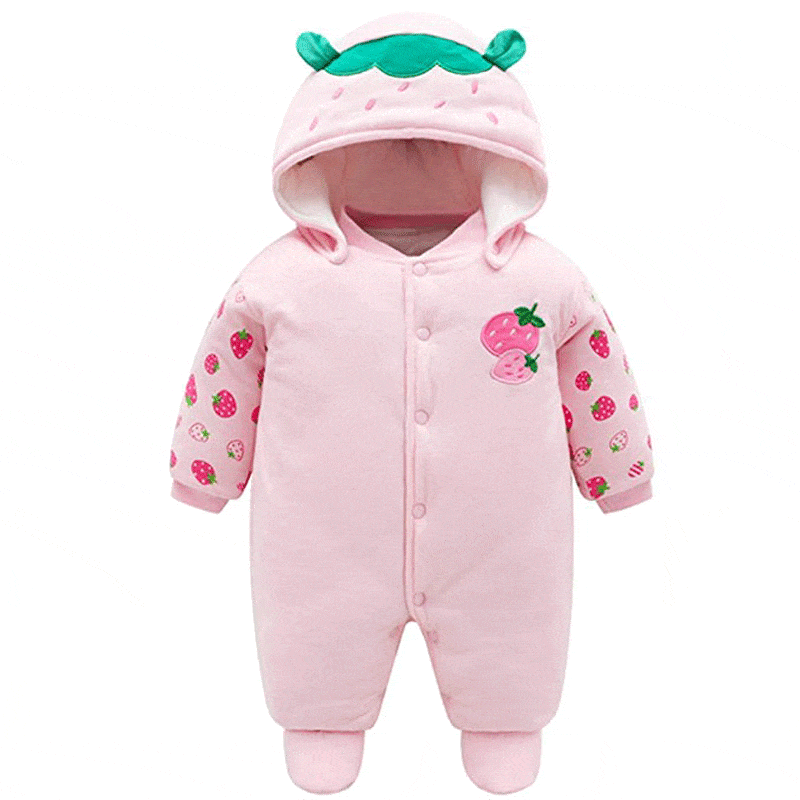 Animal Thick Baby Romper Baby Clothes In Winter