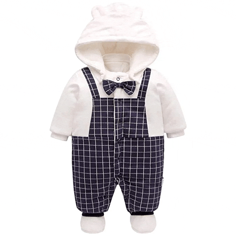 Animal Thick Baby Romper Baby Clothes In Winter