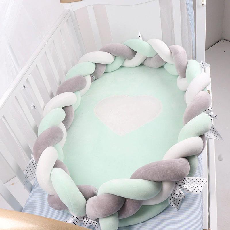 Newborn Baby Braided Elliptical Nest Bed-9