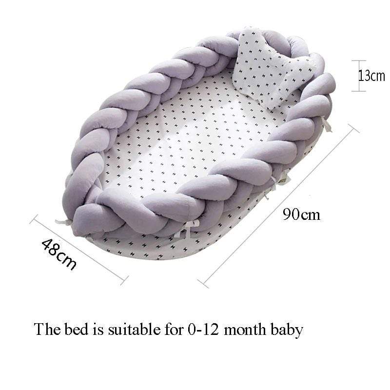 Baby Nest Cotton Bionic Bed-Pure coloer