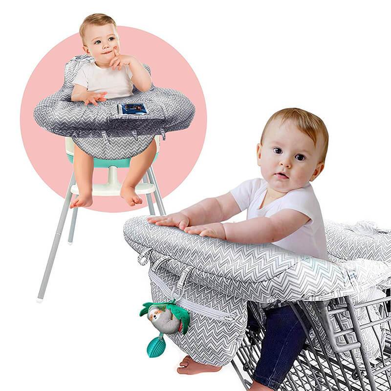 2 in 1 Baby Shopping Cart Covers High Chair Cover