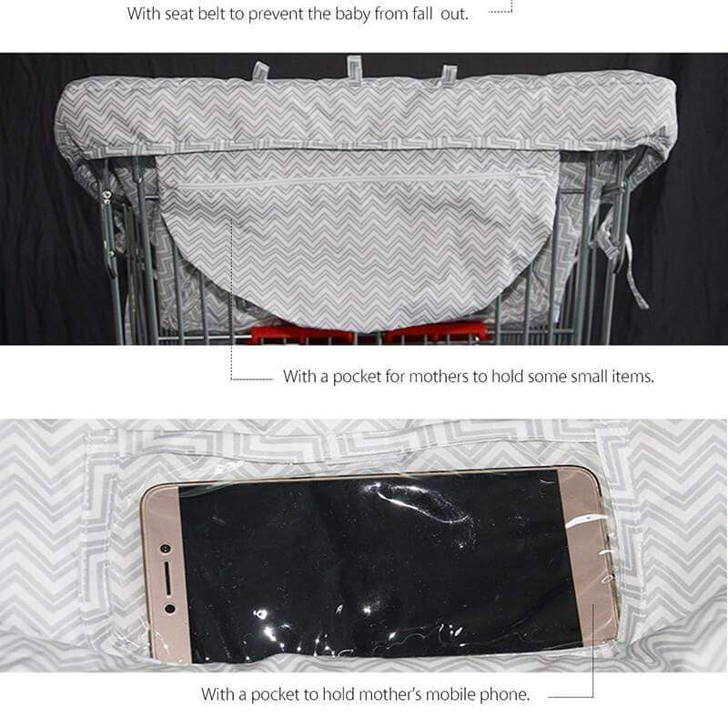 2 in 1 Baby Shopping Cart Covers High Chair Cover