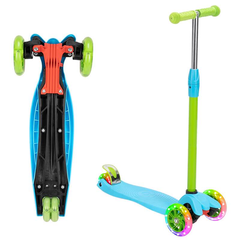 Adjustable 3 Wheel Kids Scooter Kick Scooter for Boys and Girls with Flashing Wheels