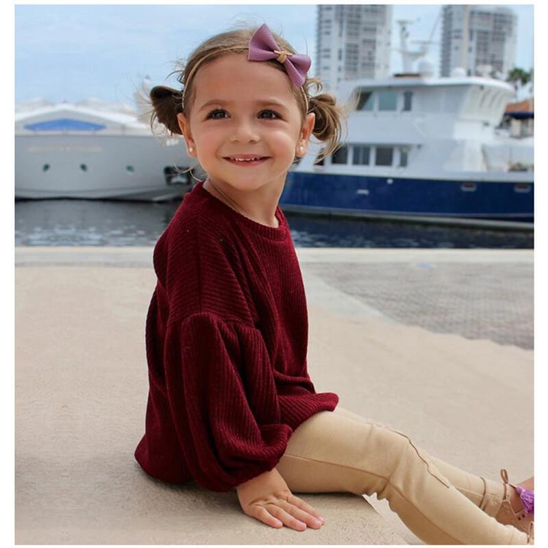 Baby Girl Sweater with Flare Sleeve