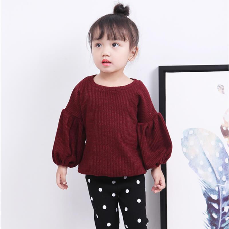 Baby Girl Sweater with Flare Sleeve