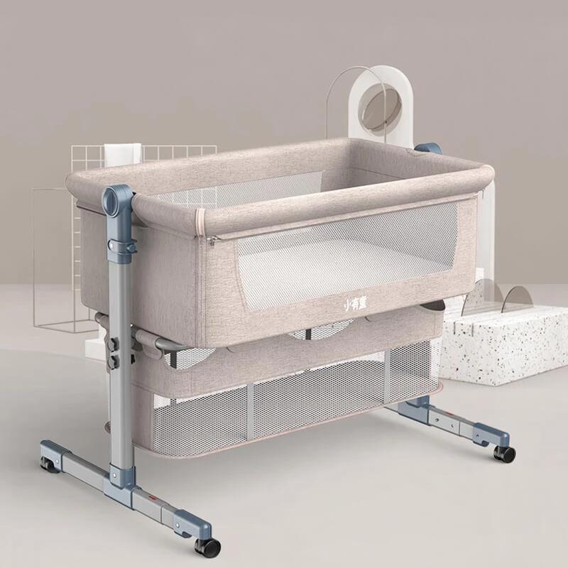 Mini Crib With Mattress Portable Co Sleeping Crib