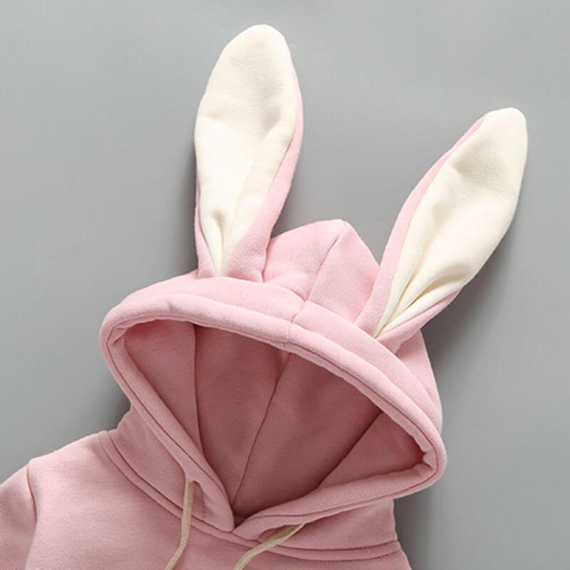 Rabbit Hooded Jumpsuit Romper Newborn Winter Clothes