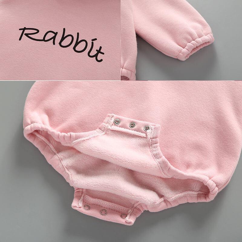 Rabbit Hooded Jumpsuit Romper Newborn Winter Clothes