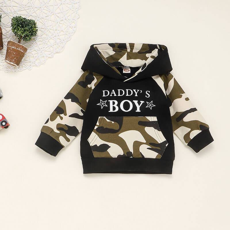 Baby Boy Clothes Outfits Army Green Hoodie and Pants Outfit