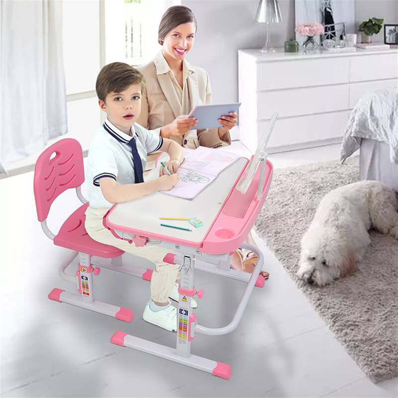 Adjustable Kids Desk and Chair Set Learning Table