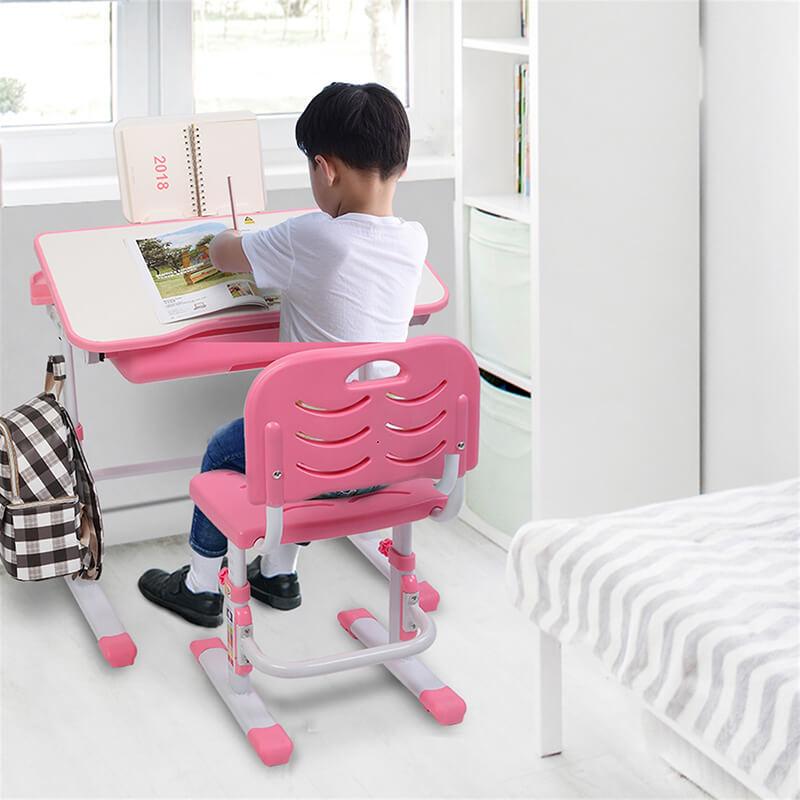 Adjustable Kids Desk and Chair Set Learning Table