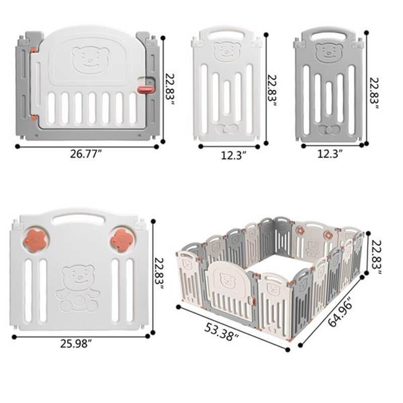 Baby Playpen Activity Centre Safety Play Yard 14+2