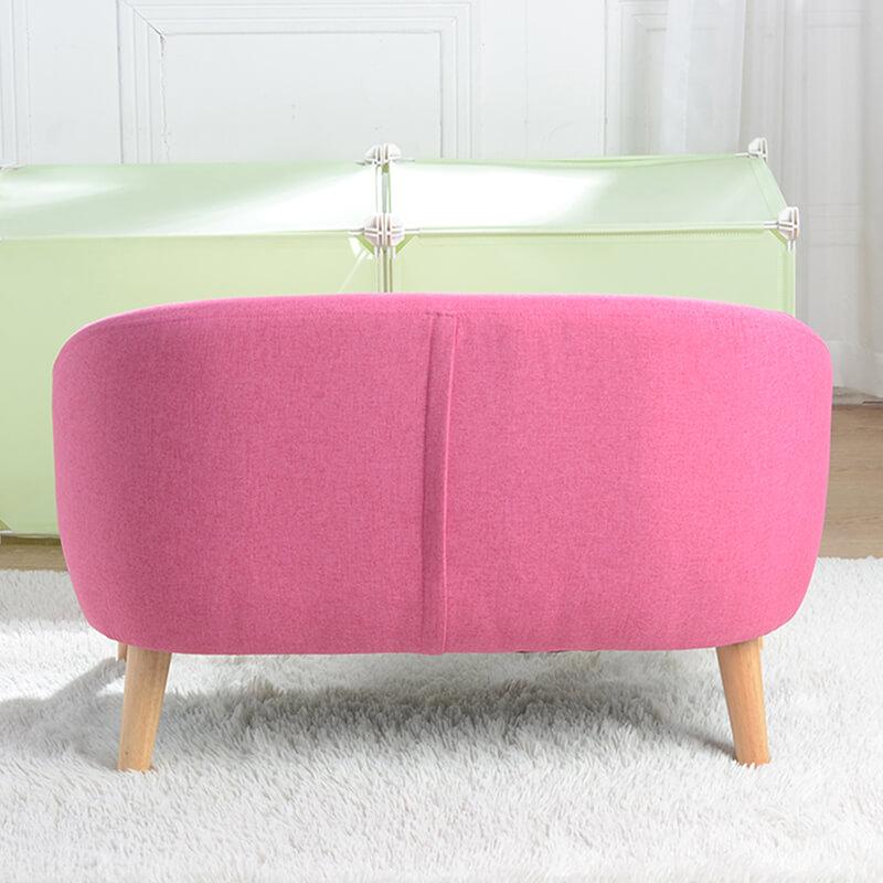 Removable Two Seat Kids Couch Sofa Pink Sleeper Sofa