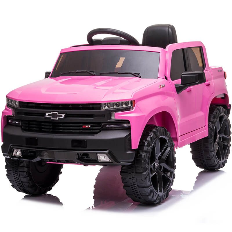 Pink electric chevy truck