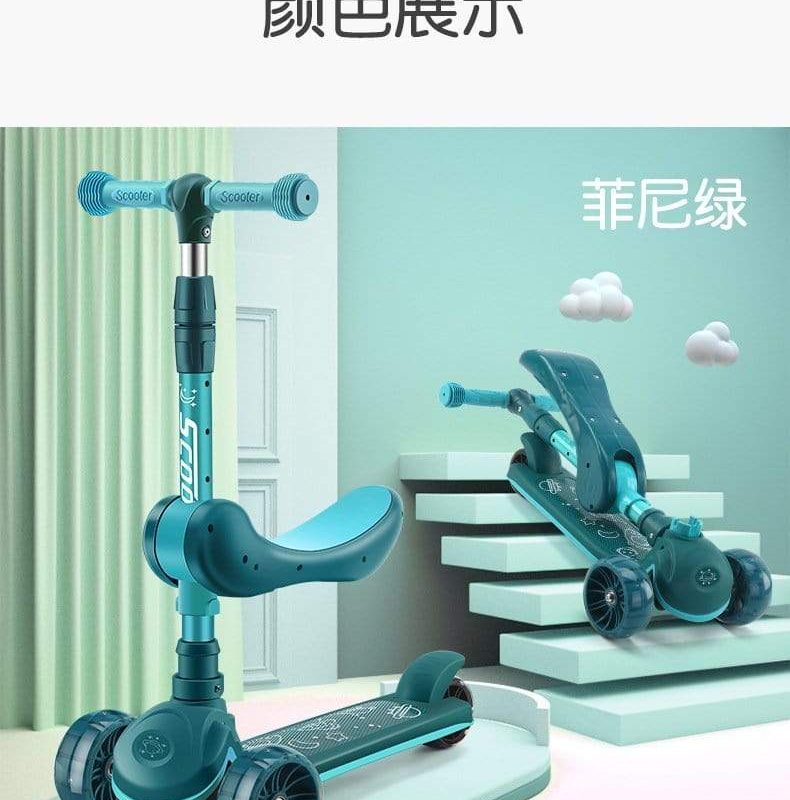 Adjustable Height 3 Wheel Scooter for Kids