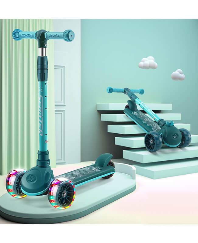 Adjustable Height 3 Wheel Scooter for Kids