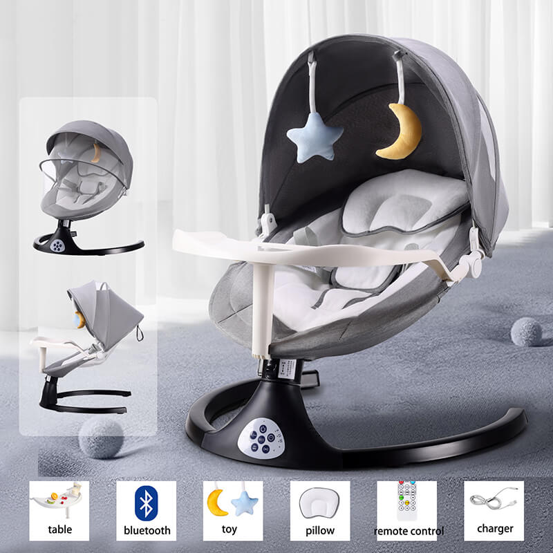 5 Speed Newborn Electric Swing With Tray