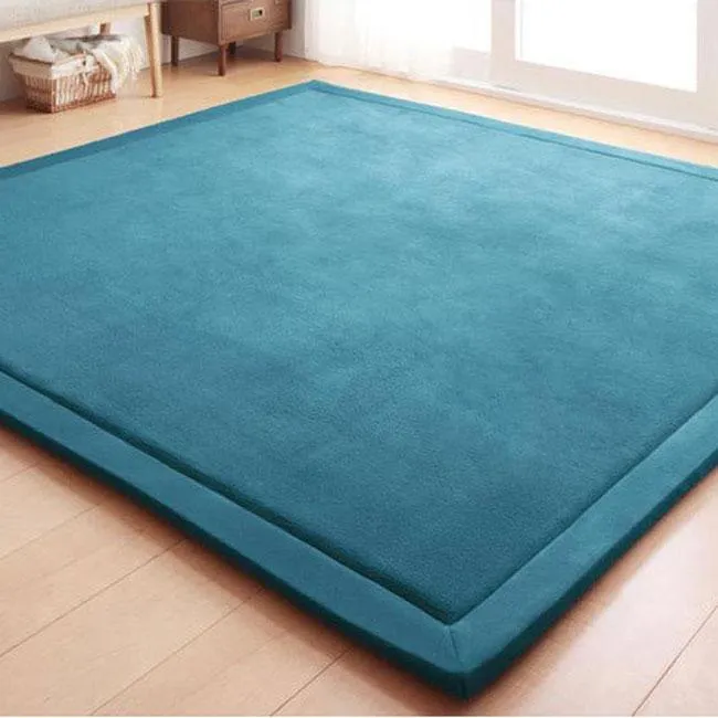 baby floor mats for crawling blue