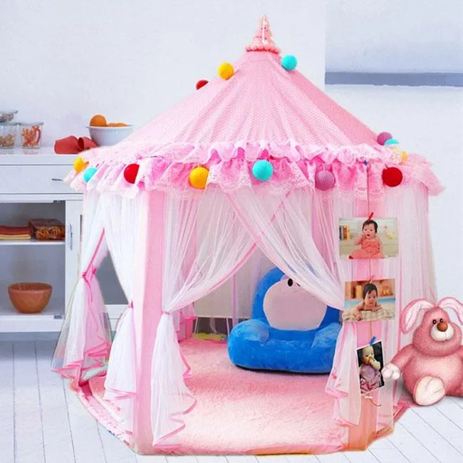 Newbabywish Princess Tent Playhouse