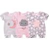 Newbabywish Summer Baby Cotton Rompers