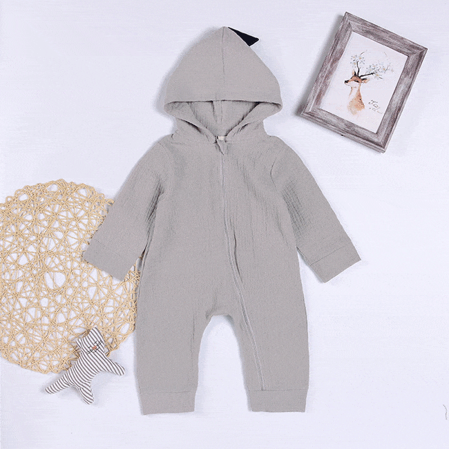 Newbabywish Baby Clothes Dinosaur Romper
