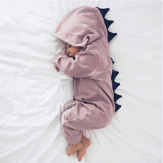 Newbabywish Baby Dinosaur Romper-1
