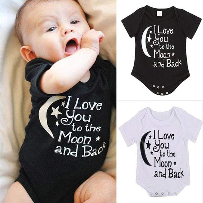Newbabywish Newborn Letters Printed Bodysuit