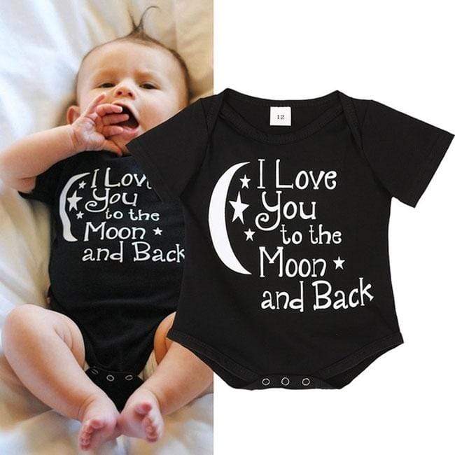 Newbabywish Newborn Letters Printed Bodysuit