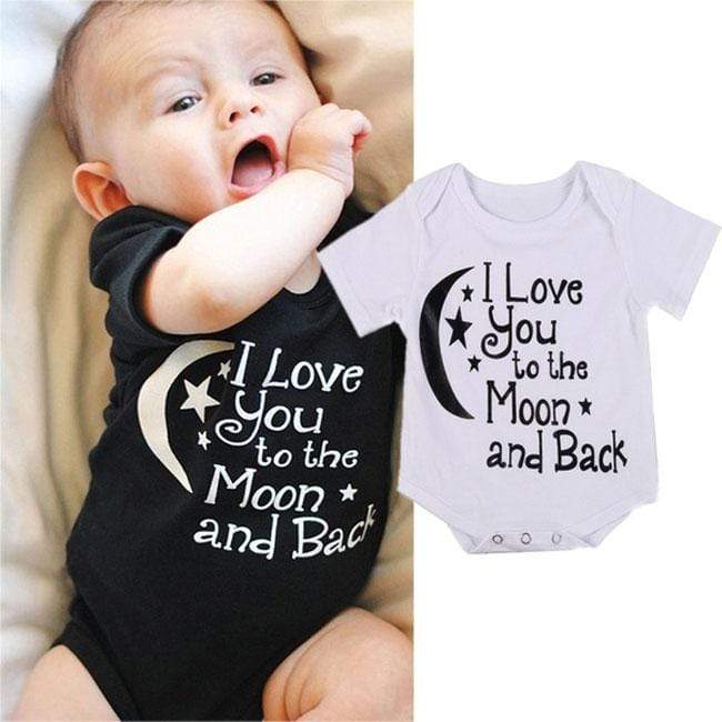 Newbabywish Newborn Letters Printed Bodysuit
