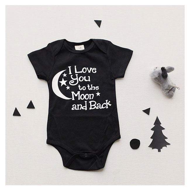 Newbabywish Newborn Letters Printed Bodysuit