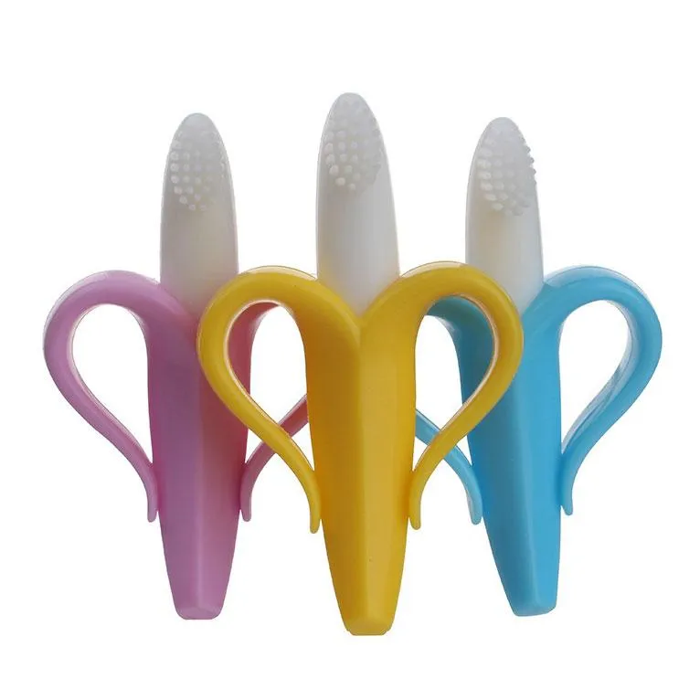 Newbabywish Safe Banana Baby Teether