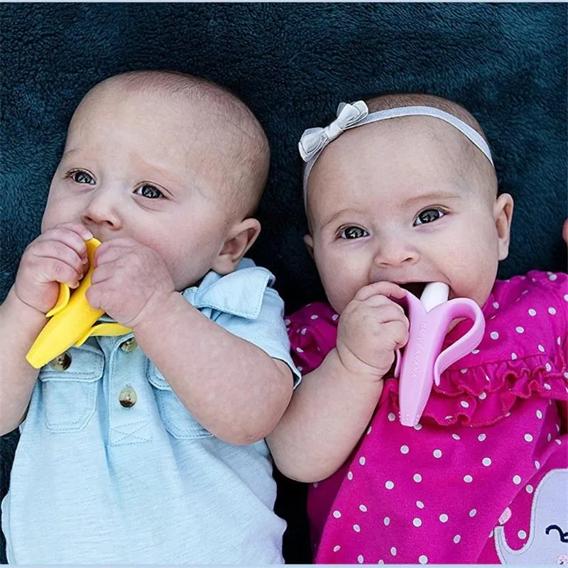Newbabywish Safe Banana Baby Teether