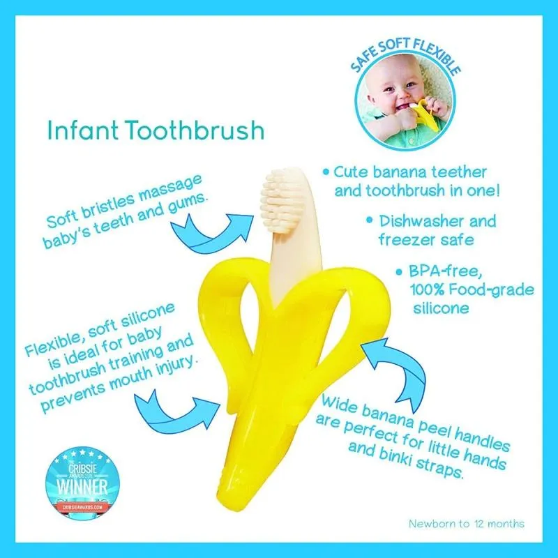 Newbabywish Safe Banana Baby Teether