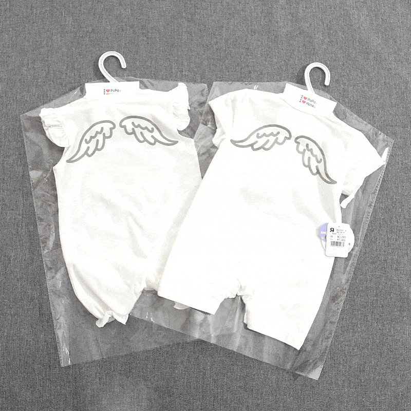Newborn Baby I Love Pap Mama Rompers-7