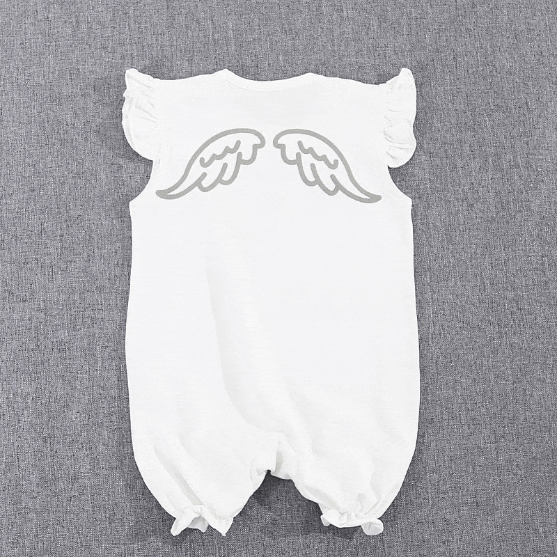 Newborn Baby I Love Pap Mama Rompers-5