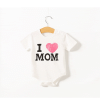 Newborn Baby I Love DAD MOM Short Sleeve Rompers