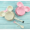 Wheat Straw Bowl Baby Cartoon Tableware Set
