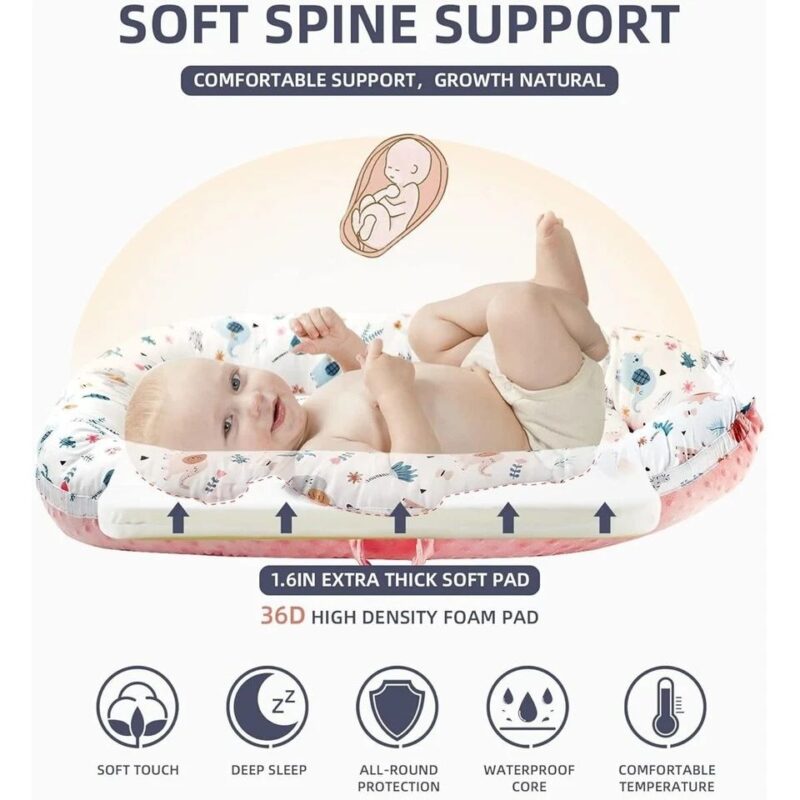 Newborn Cozy Elliptical Nest Bed - Image 2