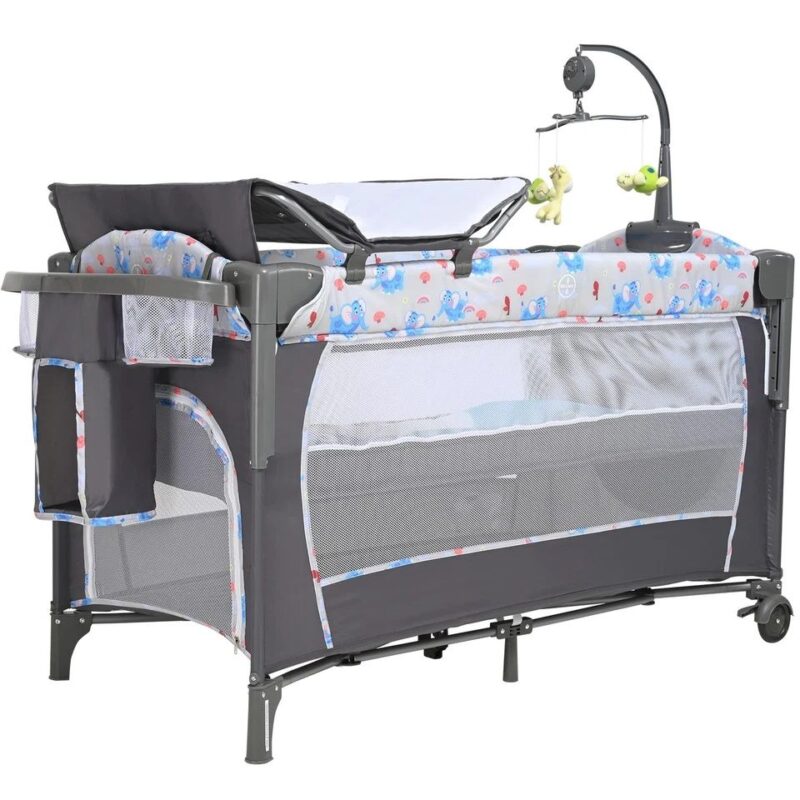 Baby Electric Crib Attached To Bed Co Sleeper Portable Bassinet