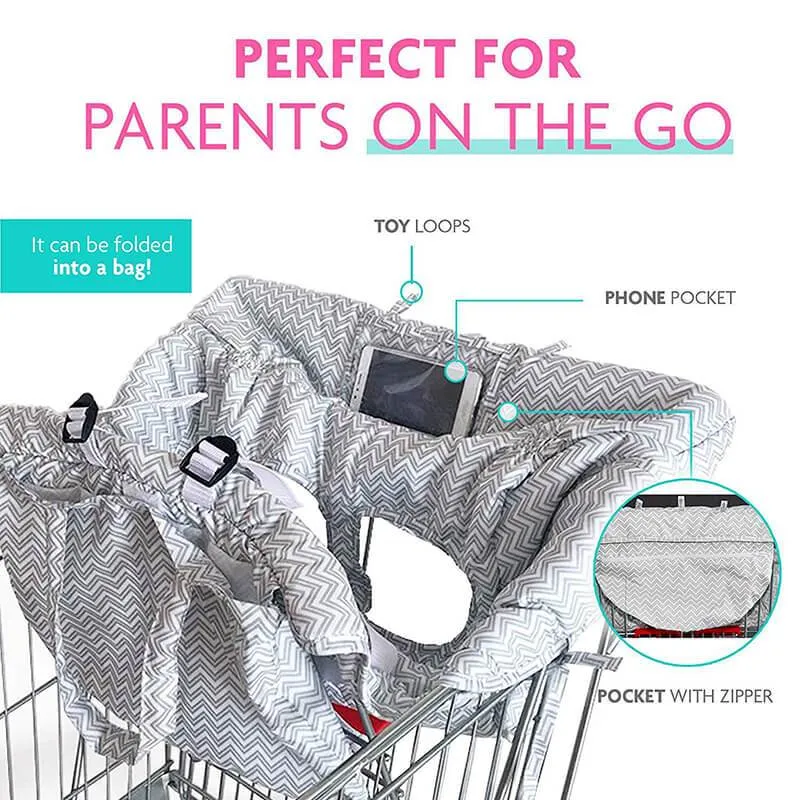 2 in 1 Baby Shopping Cart Covers High Chair Cover