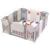 Baby Playpen with Lock Gate Foldable Baby Play Fence Area(14 Panel)