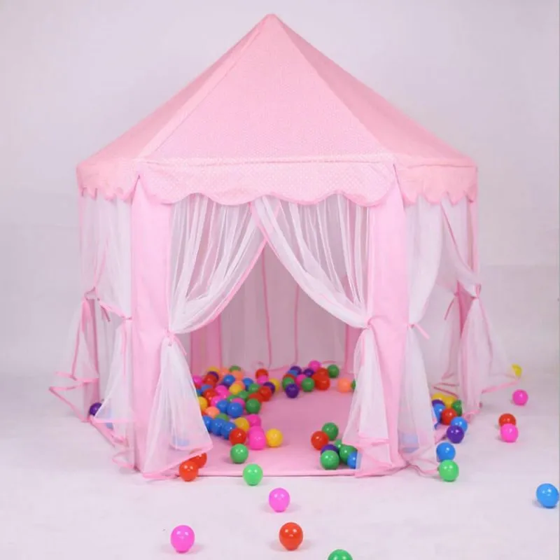 Princess Castle Playhouse Pink Kid Indoor Playhouse and Outdoor Playhouse
