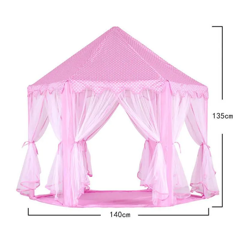Princess Castle Playhouse Pink Kid Indoor Playhouse and Outdoor Playhouse