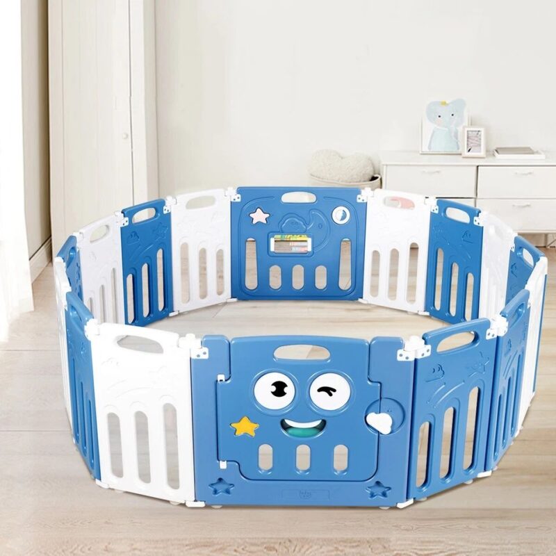12+2 Panel Baby Play Area Fence Indoor Playground