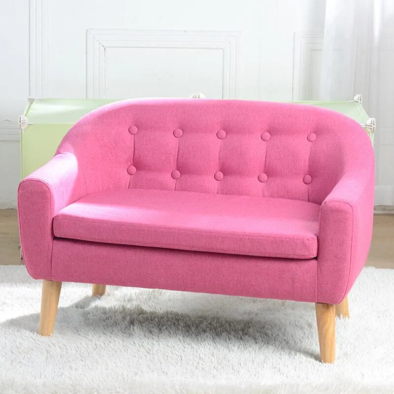 Two seater sofa pink top