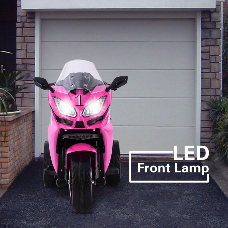 12V Kid's Electric Toy Motorcycle with Light Wheel and Bluetooth Music - Image 3