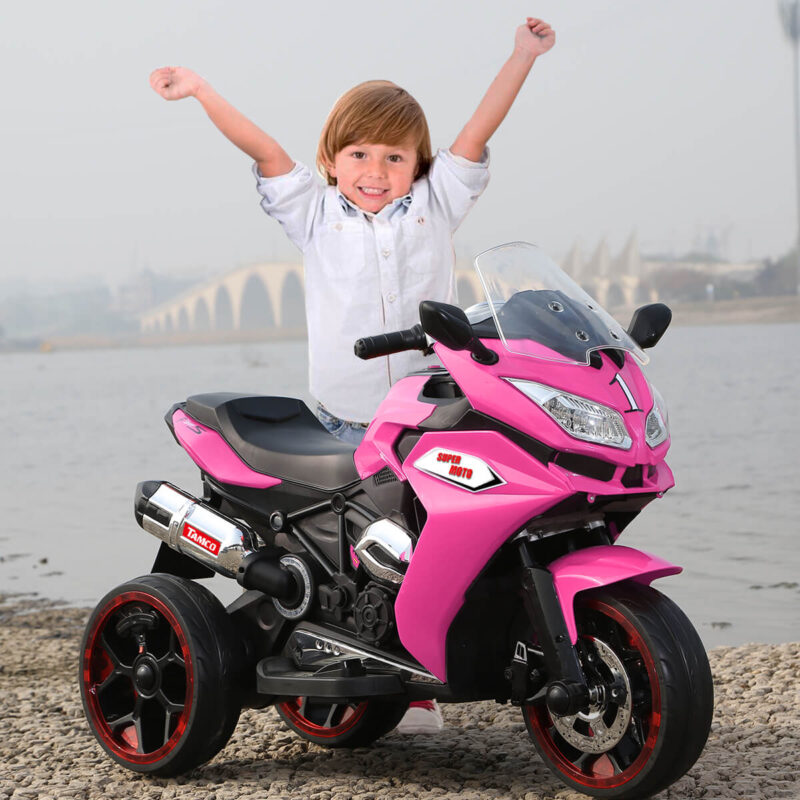 12V Kid's Electric Toy Motorcycle with Light Wheel and Bluetooth Music - Image 4