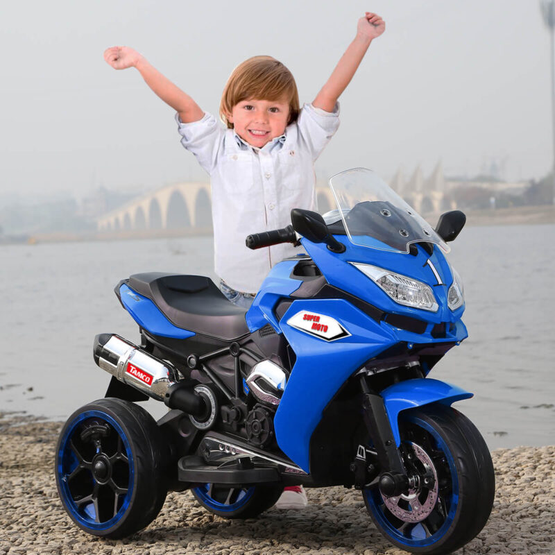 12V Kid's Electric Toy Motorcycle with Light Wheel and Bluetooth Music - Image 5